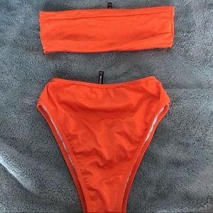 Orange swimsuit